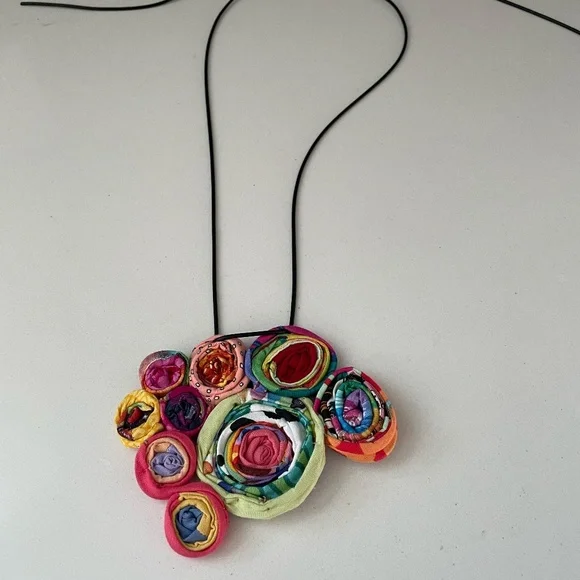 Ficklesticks Millefiori Bib Necklace - Picture 2 of 6